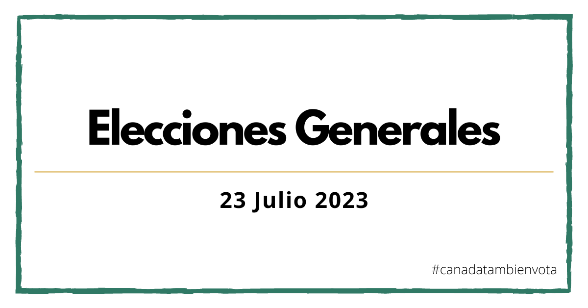 Elecciones Generales 23 Julio 2023 - Plataforma Ciudadana Costa Oeste