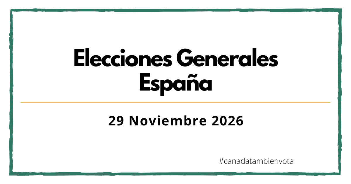 elecciones generales España 2026